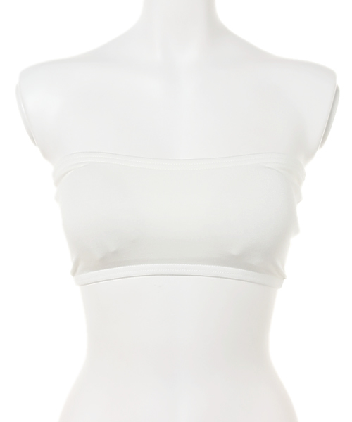 SLY（スライ）の「BASIC BANDEAU TOP（ブラジャー・レディース・ホワイト/ブラック・FREE）」の2枚目の写真