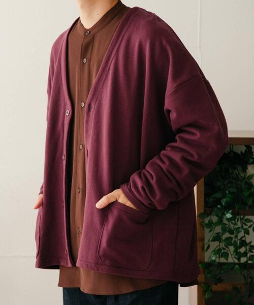 SCREEN STARS(スクリーンスターズ)の「SCREEN STARS 裏毛スウェットカーディガン(カーディガン/ボレロ・メンズ・グリーン/グレー/ブラック/バーガンディー・LARGE/MEDIUM)」の1枚目の写真
