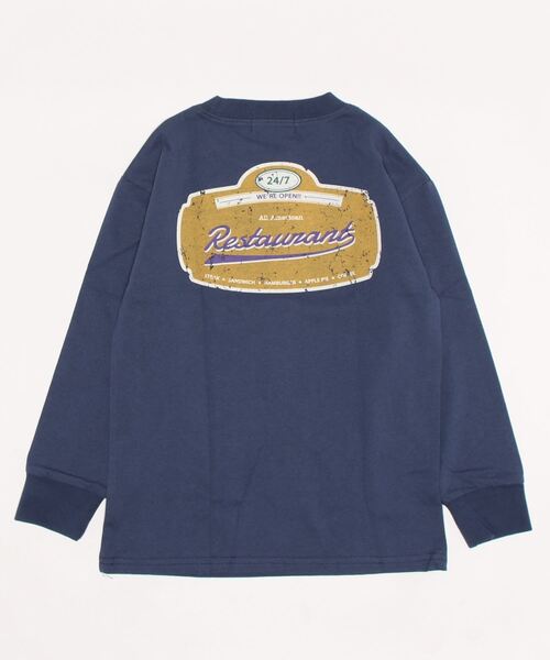 JUNKSOUL（ジャンクソウル）の「DEGRELATE / バリエーションロンT (M4)（Tシャツ/カットソー・キッズ・カーキ/オレンジ/ホワイト/グレー/パープル/ネイビー/ホワイト系その他2/ブラック・130/140/120/150/160）」の22枚目の写真