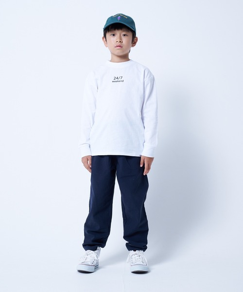JUNKSOUL（ジャンクソウル）の「DEGRELATE / バリエーションロンT (M4)（Tシャツ/カットソー・キッズ・カーキ/オレンジ/ホワイト/グレー/パープル/ネイビー/ホワイト系その他2/ブラック・130/140/120/150/160）」の19枚目の写真