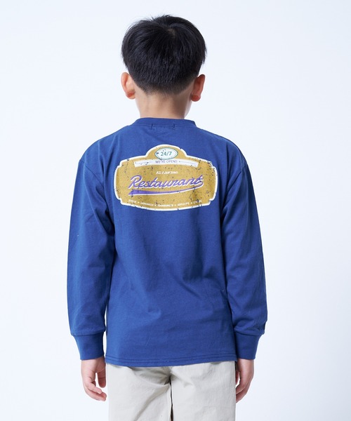 JUNKSOUL（ジャンクソウル）の「DEGRELATE / バリエーションロンT (M4)（Tシャツ/カットソー・キッズ・カーキ/オレンジ/ホワイト/グレー/パープル/ネイビー/ホワイト系その他2/ブラック・130/140/120/150/160）」の12枚目の写真