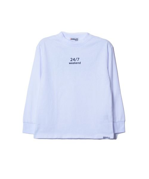 JUNKSOUL（ジャンクソウル）の「DEGRELATE / バリエーションロンT (M4)（Tシャツ/カットソー・キッズ・カーキ/オレンジ/ホワイト/グレー/パープル/ネイビー/ホワイト系その他2/ブラック・130/140/120/150/160）」の20枚目の写真