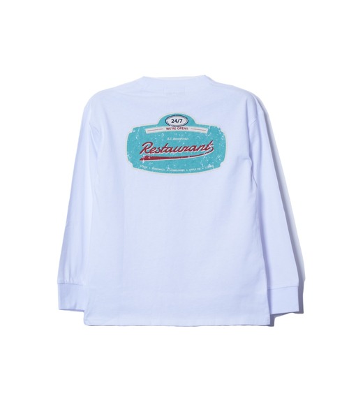 JUNKSOUL（ジャンクソウル）の「DEGRELATE / バリエーションロンT (M4)（Tシャツ/カットソー・キッズ・カーキ/オレンジ/ホワイト/グレー/パープル/ネイビー/ホワイト系その他2/ブラック・130/140/120/150/160）」の13枚目の写真