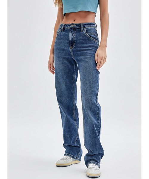 Guess（ゲス）の「GUESS Originals Kit Carpenter Pants（デニムパンツ・レディース・インディゴブルー・27inch/24inch/26inch/25inch）」の4枚目の写真