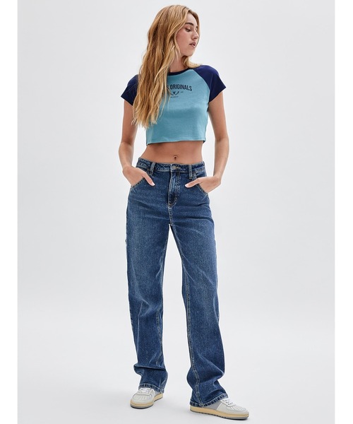 Guess（ゲス）の「GUESS Originals Kit Carpenter Pants（デニムパンツ・レディース・インディゴブルー・27inch/24inch/26inch/25inch）」の7枚目の写真