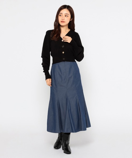 MISCH MASCH（ミッシュマッシュ）の「デニムマーメイドスカート（デニムスカート・レディース・ネイビー/ブルー・SMALL/MEDIUM）」の16枚目の写真