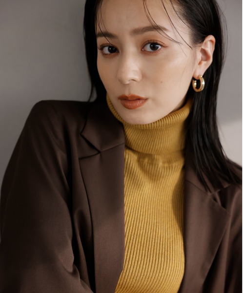 anuans（アニュアンス）の「フレアスリーブスリットジャケット（テーラードジャケット・レディース・ブラウン/ベージュ/ネイビー/チャコールグレー・FREE）」の16枚目の写真