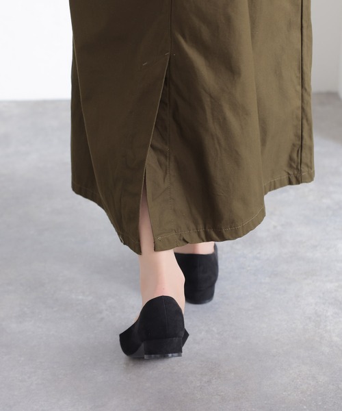 ElegChic(エレグシック)の「ツイルエプロンサロペット スカート (サロペット/オーバーオール・レディース・カーキ/ベージュ/ブラック・L/XL/3L/M/4L)」の21枚目の写真