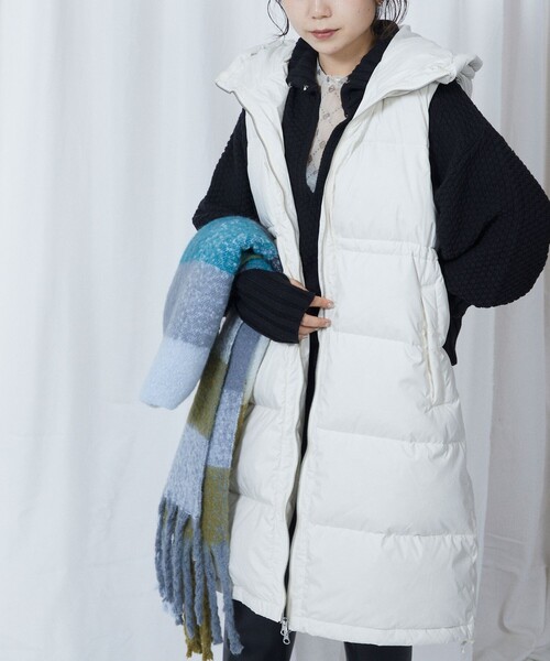 firsthand × FIRST DOWN 別注ダウンベスト ショート丈 FIRST DOWN ベスト ジレ ボア フリースベスト メンズ レディース