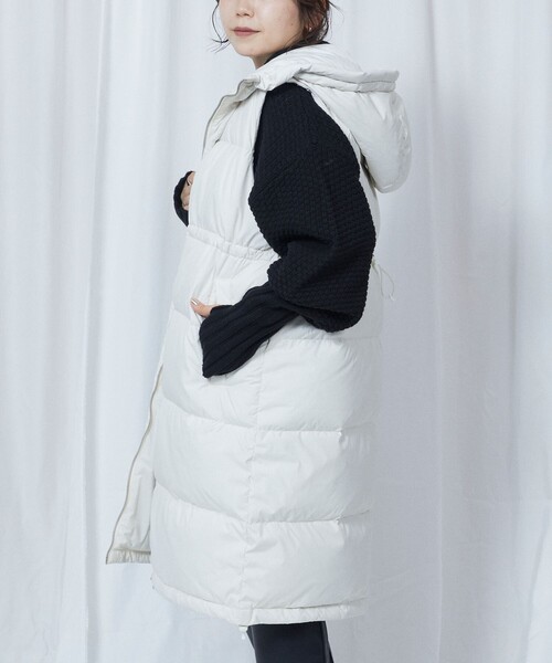 firsthand × FIRST DOWN 別注ダウンベスト ショート丈 FIRST DOWN ベスト ジレ ボア フリースベスト メンズ レディース