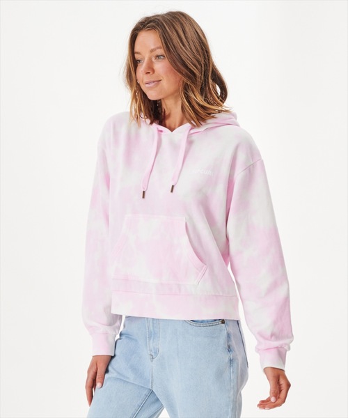 rip curl(リップカール)の「【RIPCURL(リップカール)】CLASSIC SURF HOODIE レディースフーディー プルオーバーパーカー タイダイ(パーカー・レディース・グレー系その他2/ピンク・LARGE/MEDIUM/SMALL/X-SMALL)」の4枚目の写真