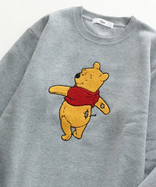 Disney（ディズニー）の「【Disney/ディズニー】裏起毛サガラ刺繍スウェットトレーナー（スウェット・レディース・グリーン/グレー系その他/ネイビー/グレー・M/L）」の9枚目の写真