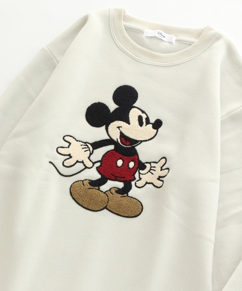 Disney（ディズニー）の「【Disney/ディズニー】裏起毛サガラ刺繍スウェットトレーナー（スウェット・レディース・グリーン/グレー系その他/ネイビー/グレー・M/L）」の6枚目の写真
