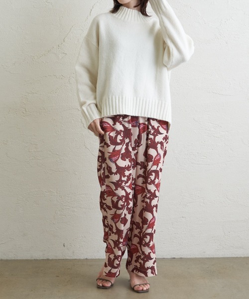 COLLAGE GALLARDAGALANTE（コラージュガリャルダガランテ）の「【OT】フラワー柄イージーパンツ（その他パンツ・レディース・レッド/ブルー・FREE）」の3枚目の写真