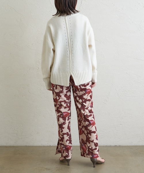 COLLAGE GALLARDAGALANTE（コラージュガリャルダガランテ）の「【OT】フラワー柄イージーパンツ（その他パンツ・レディース・レッド/ブルー・FREE）」の8枚目の写真