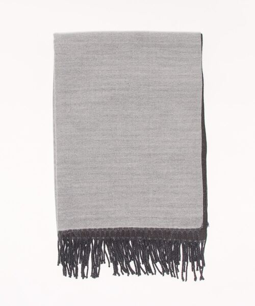 COLONY 2139（コロニートゥーワンスリーナイン）の「カシミアタッチストール（ストール/ショール・メンズ・オフホワイト/ブラック/ライトグレー/キャメル・FREE）」の17枚目の写真