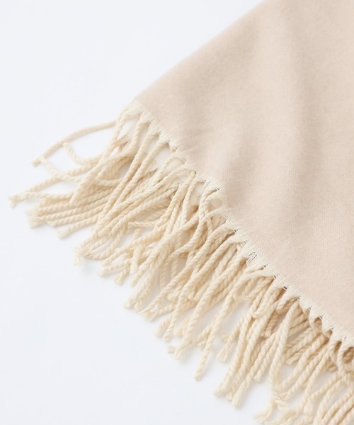 COLONY 2139（コロニートゥーワンスリーナイン）の「カシミアタッチストール（ストール/ショール・メンズ・オフホワイト/ブラック/ライトグレー/キャメル・FREE）」の12枚目の写真