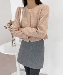 ピンク ノーカラージャケット ボタン付き ノーカラージャケット（ピンク/桃色系）ファッション通販 - ZOZOTOWN