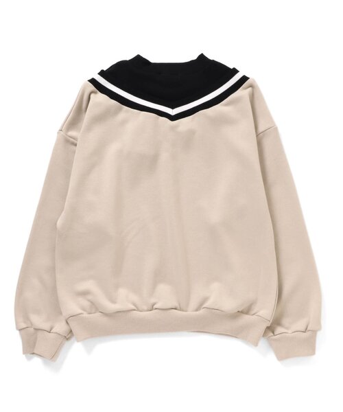 algy（アルジー）の「ラインリブドッキングトレーナー（スウェット・キッズ・ピンク/ベージュ/ミント・XXX-SMALL/XX-SMALL/SMALL/MEDIUM/X-SMALL）」の12枚目の写真