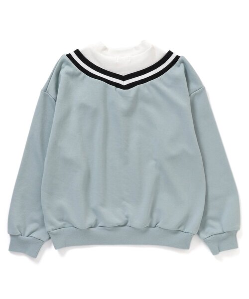 algy（アルジー）の「ラインリブドッキングトレーナー（スウェット・キッズ・ピンク/ベージュ/ミント・XXX-SMALL/XX-SMALL/SMALL/MEDIUM/X-SMALL）」の11枚目の写真