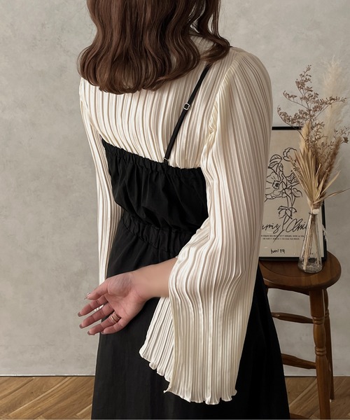 apres jour clair(アプレジュールクレア)の「【apres jour clair】キャミワンピ―ス【ZOZOTOWN限定アイテム】(ワンピース・レディース・ダークブラウン/グレイッシュベージュ/ブラック・フリー/X-LARGE)」の11枚目の写真