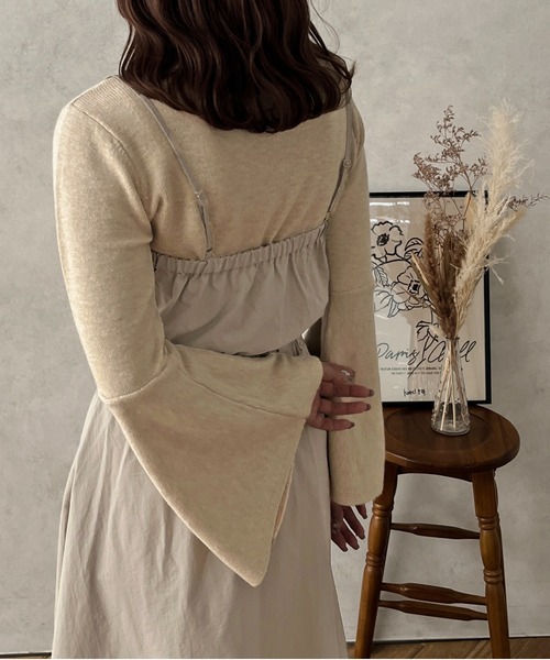 apres jour clair(アプレジュールクレア)の「【apres jour clair】キャミワンピ―ス【ZOZOTOWN限定アイテム】(ワンピース・レディース・ダークブラウン/グレイッシュベージュ/ブラック・フリー/X-LARGE)」の21枚目の写真