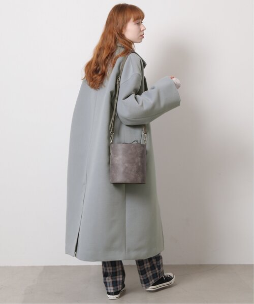 DOUBLE NAME(ダブルネーム)の「巾着ラウンド合皮BAG(ショルダーバッグ・レディース・オレンジ/スミクロ/イエロー×グリーン・FREE)」の14枚目の写真