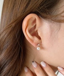 ポイントパールサークルミニピアス