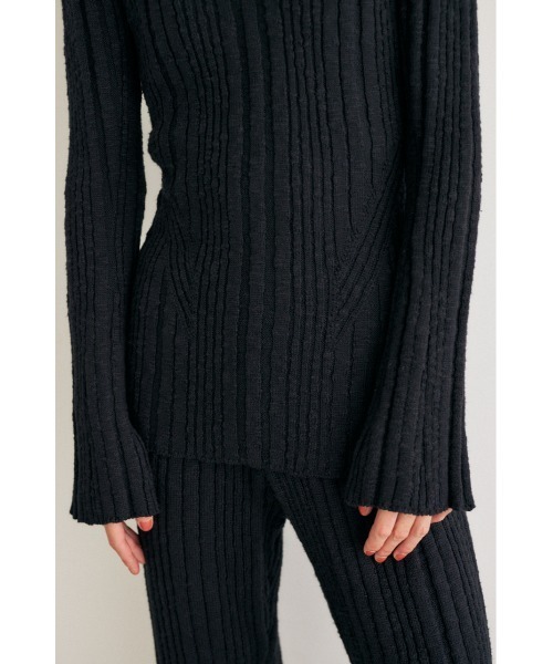 M_（エムアンダーバー）の「【M_】FLARE SLEEVE ニット（ニット/セーター・レディース・グレー/ブラック/ベージュ・FREE）」の16枚目の写真