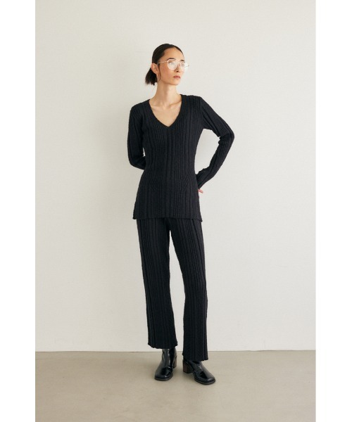 M_（エムアンダーバー）の「【M_】FLARE SLEEVE ニット（ニット/セーター・レディース・グレー/ブラック/ベージュ・FREE）」の17枚目の写真