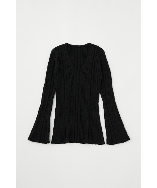 M_（エムアンダーバー）の「【M_】FLARE SLEEVE ニット（ニット/セーター・レディース・グレー/ブラック/ベージュ・FREE）」の19枚目の写真