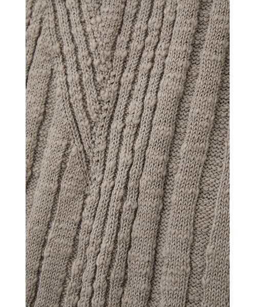 M_（エムアンダーバー）の「【M_】FLARE SLEEVE ニット（ニット/セーター・レディース・グレー/ブラック/ベージュ・FREE）」の4枚目の写真