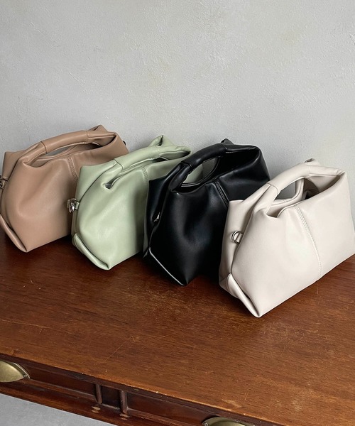 CAPRICIEUX LE'MAGE（カプリシューレマージュ）の「ワンハンドルバッグ（ハンドバッグ・レディース・ブラック/グリーン/アイボリー/ベージュ・FREE）」の9枚目の写真