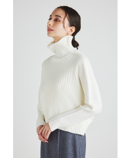 rienda(リエンダ)の「ラップデザインオーバーニットトップス(ニット/セーター・レディース・ライトピンク/ライトグリーン/ブラック/ベージュ/アイボリー・FREE)」の14枚目の写真