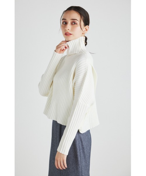 rienda(リエンダ)の「ラップデザインオーバーニットトップス(ニット/セーター・レディース・ライトピンク/ライトグリーン/ブラック/ベージュ/アイボリー・FREE)」の17枚目の写真