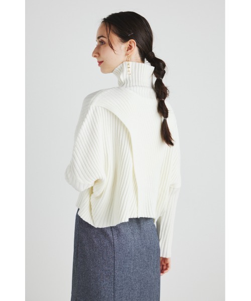 rienda(リエンダ)の「ラップデザインオーバーニットトップス(ニット/セーター・レディース・ライトピンク/ライトグリーン/ブラック/ベージュ/アイボリー・FREE)」の18枚目の写真