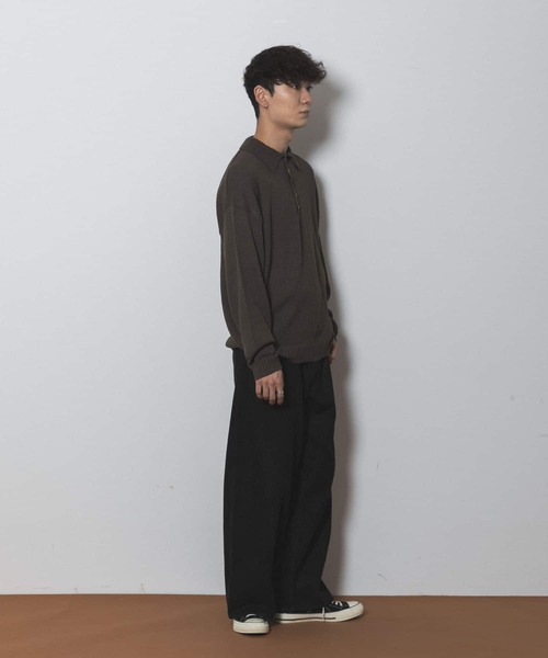 Couleur Meler（クルールメリー）の「Couleur Meler sakasa　button pile yarn knit（ニット/セーター・メンズ・ブラック/ブラウン/グリーン・MEDIUM/LARGE）」の14枚目の写真