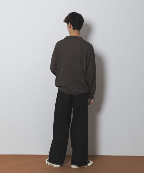 Couleur Meler（クルールメリー）の「Couleur Meler sakasa　button pile yarn knit（ニット/セーター・メンズ・ブラック/ブラウン/グリーン・MEDIUM/LARGE）」の15枚目の写真