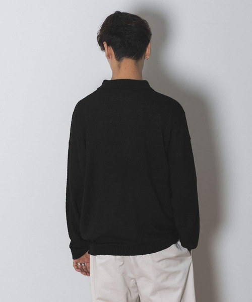 Couleur Meler（クルールメリー）の「Couleur Meler sakasa　button pile yarn knit（ニット/セーター・メンズ・ブラック/ブラウン/グリーン・MEDIUM/LARGE）」の18枚目の写真