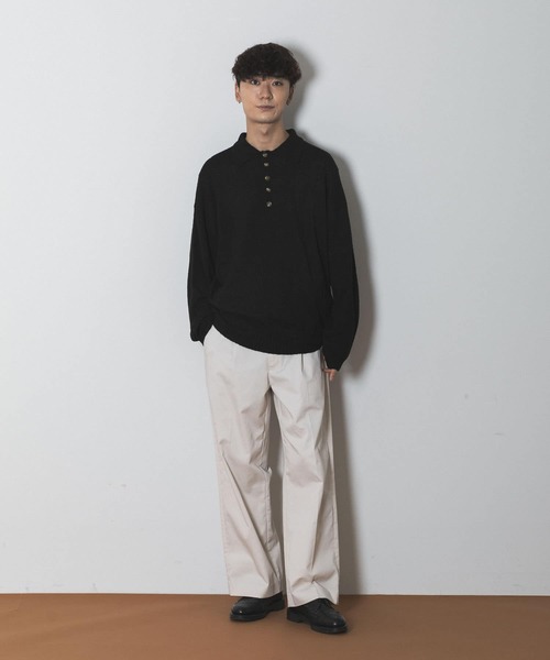 Couleur Meler（クルールメリー）の「Couleur Meler sakasa　button pile yarn knit（ニット/セーター・メンズ・ブラック/ブラウン/グリーン・MEDIUM/LARGE）」の19枚目の写真