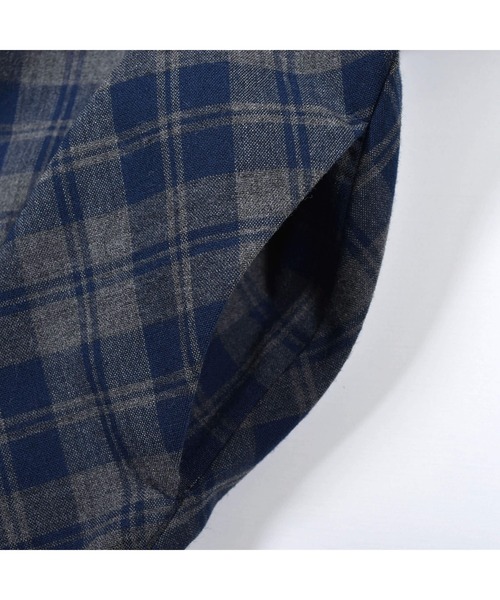 BeBe（ベベ）の「BeBe/フォーマルチェックワンピースノーカラージャケット2点セット(110~130cm)（セットアップ・キッズ・ブルー系その他・130/120/110）」の13枚目の写真