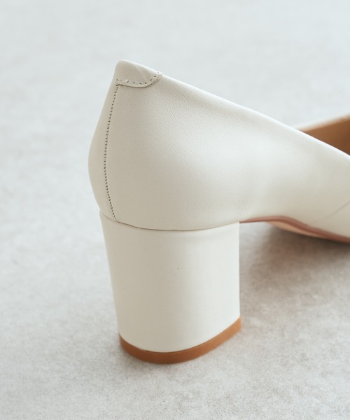 PAPILLONNER(パピヨネ)の「チャンキーパンプス/PAPILLONNER/パピヨネ(パンプス・レディース・ライトグレー/アイボリー・S/M/L)」の7枚目の写真