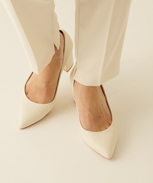 PAPILLONNER(パピヨネ)の「チャンキーパンプス/PAPILLONNER/パピヨネ(パンプス・レディース・ライトグレー/アイボリー・S/M/L)」の8枚目の写真