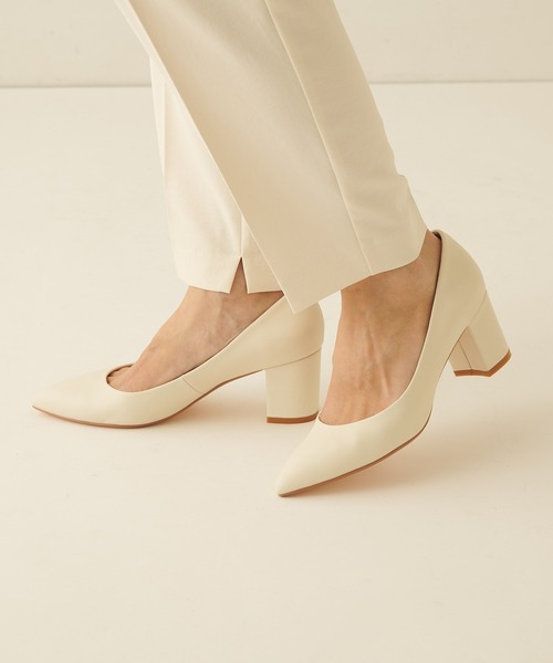 PAPILLONNER(パピヨネ)の「チャンキーパンプス/PAPILLONNER/パピヨネ(パンプス・レディース・ライトグレー/アイボリー・S/M/L)」の3枚目の写真