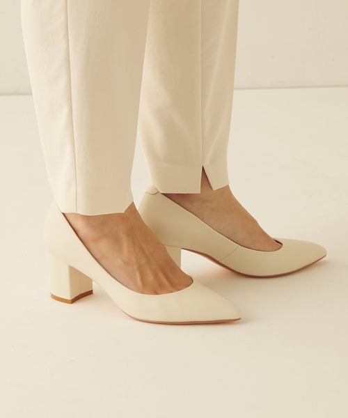 PAPILLONNER(パピヨネ)の「チャンキーパンプス/PAPILLONNER/パピヨネ(パンプス・レディース・ライトグレー/アイボリー・S/M/L)」の6枚目の写真