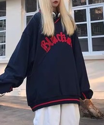 Vipoa（ヴィポア）の「ユニフォーム風オーバーサイズVネックスウェット（Tシャツ/カットソー・メンズ）」