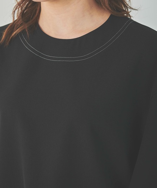 OUTERSUNSET(アウターサンセット)の「配色ステッチブラウス(シャツ/ブラウス・レディース・ブラック/ベージュ・FREE)」の13枚目の写真