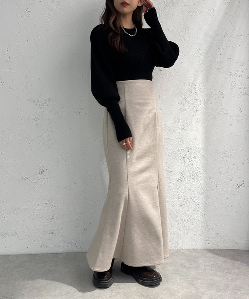 apres jour mignon(アプレジュールミニョン)の「袖ボリュームトップス【ZOZOTOWN限定アイテム】(ニット/セーター・レディース・グレイッシュベージュ/ブラック/ピンク・フリー/X-LARGE)」の21枚目の写真