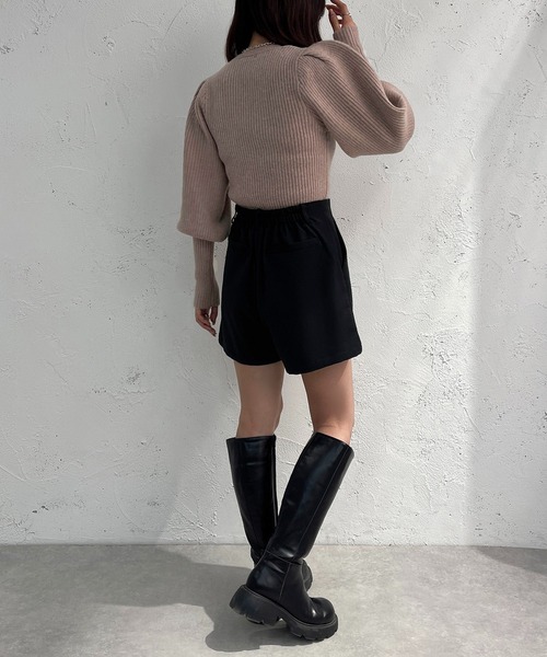 apres jour mignon(アプレジュールミニョン)の「袖ボリュームトップス【ZOZOTOWN限定アイテム】(ニット/セーター・レディース・グレイッシュベージュ/ブラック/ピンク・フリー/X-LARGE)」の17枚目の写真