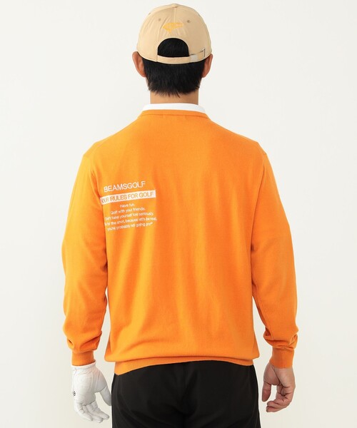 【新品】ビームス セーター　ゴルフウェア　オレンジレーベル MEN〉BEAMS GOLF ORANGE LABEL / シャドーロゴ ニット